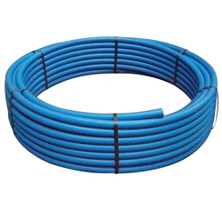 Blue MDPE Water Pipe 90mmx100m