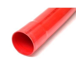 6m Red Class 1 Pipe 125mm