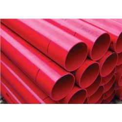 6m Red NIE PVC Duct Pipe 110mm (4")