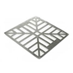 Square Grid Galvanised 6"x6" Gully Grate