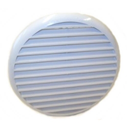 White Round Spring Wing Vent