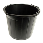 3 Gallon Black Scooper Bucket 